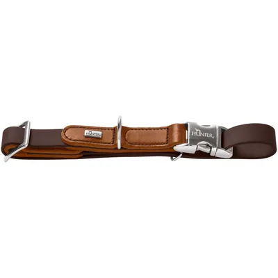 HUNTER collier pour chien Wolmar Biothane x cuir Alu Strong HUNTER collier pour chien Wolmar Biothane x cuir Alu Strong