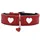 Größe: XL, Farbe: rot/schwarz, Halsumfang: 61 - 68 cm, Breite: 3,9 cm