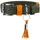 Größe: XS-S, Farbe: oliv/orange, Halsumfang: 29-35 cm, Breite: 1,8 cm