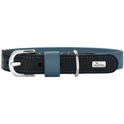 HUNTER collier pour chien Wolmar Biothane x cuir HUNTER collier pour chien Wolmar Biothane x cuir