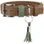 Größe: M, Farbe: taupe/türkis, Halsumfang: 37-46 cm, Breite: 3,5 cm