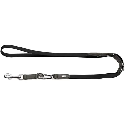 HUNTER laisse réglable pour chien Wolmar Biothane x cuir HUNTER laisse réglable pour chien Wolmar Biothane x cuir