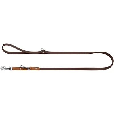 HUNTER Stufenlos Verstellbare Hundeführleine Wolmar Biothane x leder HUNTER Stufenlos Verstellbare Hundeführleine Wolmar Biothane x leder