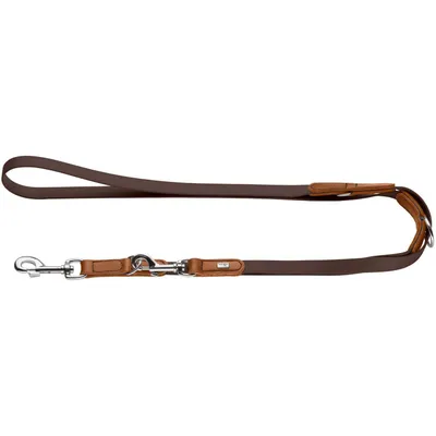 HUNTER laisse réglable pour chien Wolmar Biothane x cuir HUNTER laisse réglable pour chien Wolmar Biothane x cuir