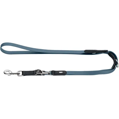 HUNTER laisse réglable pour chien Wolmar Biothane x cuir HUNTER laisse réglable pour chien Wolmar Biothane x cuir