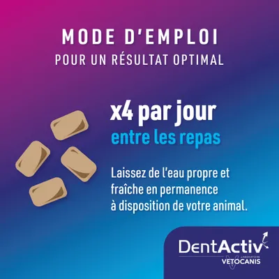 DentActiv Action Friandises Dentaires pour Chat, Lot de 10 sachets de 50g DentActiv Action Friandises Dentaires pour Chat, Lot de 10 sachets de 50g