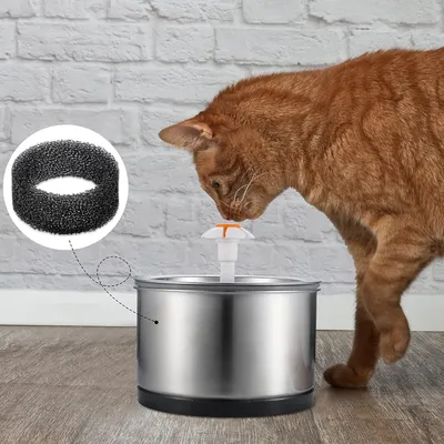 16 pièces mousse fontaine animaux éponge ronde 2 5 L 84 oz