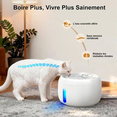 3,5L Pompe 25dB Ultra Silencieuse LED 2 Filtres Filtration Eau