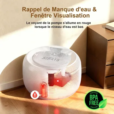 3,5L Pompe 25dB Ultra Silencieuse LED 2 Filtres Filtration Eau