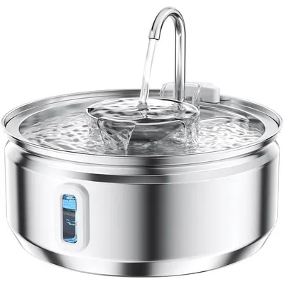 Chat,3.2L Inoxydable Automatique d'eau,Distributeur électrique éponges Eau Chat,3.2L Inoxydable Automatique d'eau,Distributeur électrique éponges Eau