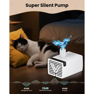 Pompe rechange ultra silencieuse fontaine eau chat 2 2 2 5 2 6 L