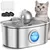 Fontaine à eau pour animaux de compagnie en acier inoxydable de 3,2 L Fontaine à eau pour animaux de compagnie en acier inoxydable de 3,2 L