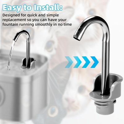 HausPets Kit accesorios repuesto fuente agua gatos, boquilla cepillo