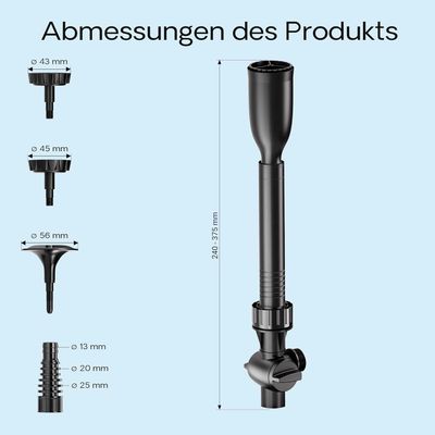 HausPets Kit de fijación 2 con 3 boquillas para bombas estanque serie JTP