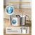 Stainless Steel, 108oz/3.2L Level Hemispherical Shape, Multi-Filter, Silent Stainless Steel, 108oz/3.2L Level Hemispherical Shape, Multi-Filter, Silent