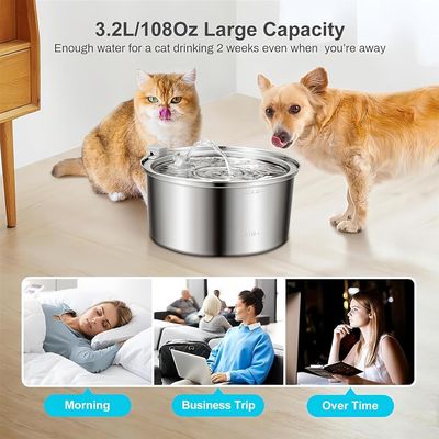 HausPets Etapas filtración automáticas acero inoxidable mascotas, diseño
