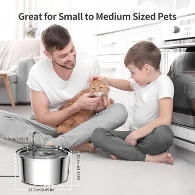 automatique animaux domestiques inoxydable filtration étapes design faible