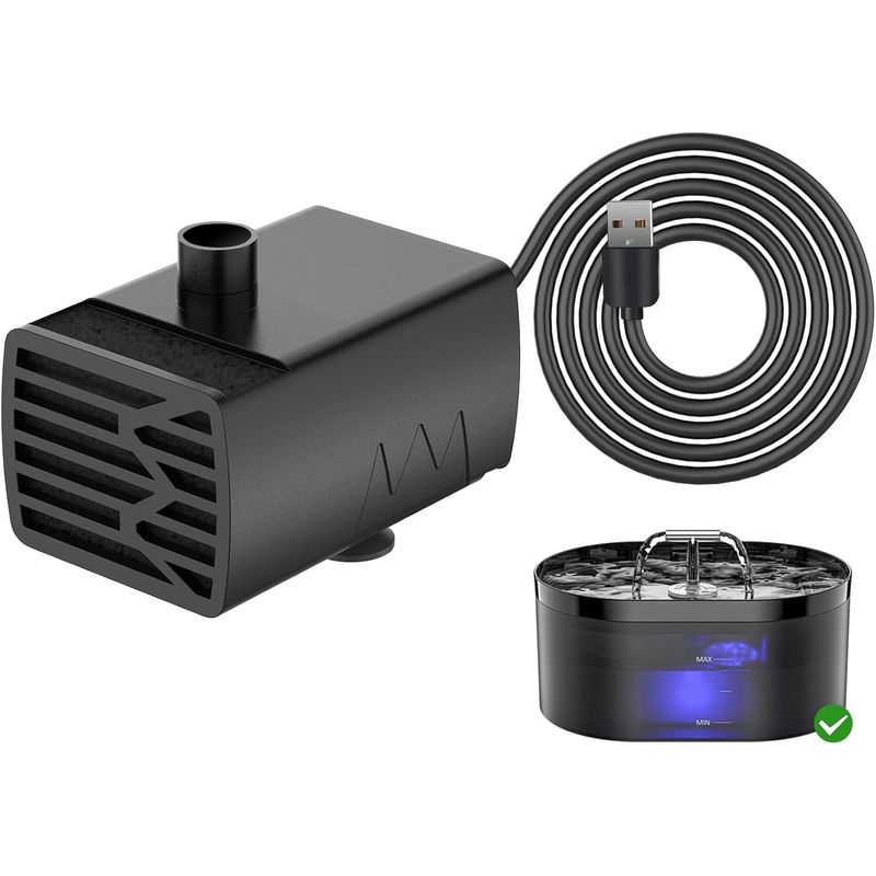 Leise Wasserpumpe Katzenbrunnen energiesparend mit Kabel