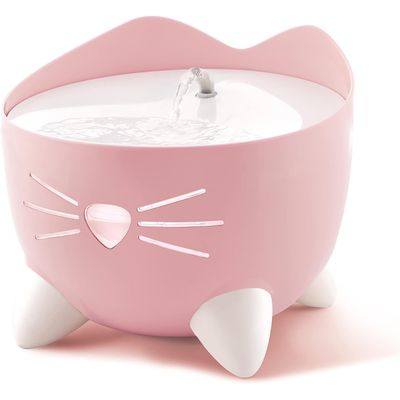 Fontaine eau chat 2 5 L rose