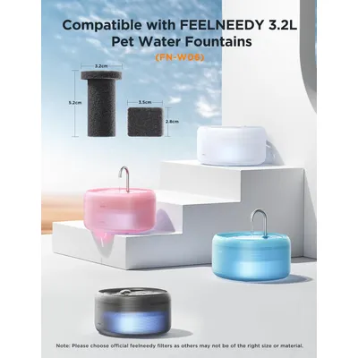 3 Pcs comme Silencieux+ 3 Pcs Pompe FEELNEEDY Chats 3,2 L(FN-W06) Éponge 3 Pcs comme Silencieux+ 3 Pcs Pompe FEELNEEDY Chats 3,2 L(FN-W06) Éponge