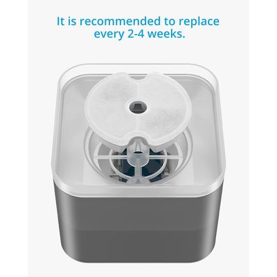 HausPets Juego 4 filtros repuesto bebederos gatos 2 litros, compatibles