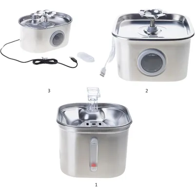 Distributeur électrique automatique 2,6 l animaux domestiques chats chiens Distributeur électrique automatique 2,6 l animaux domestiques chats chiens