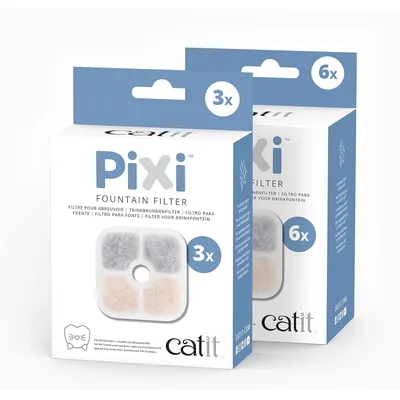 Cat it Pixi Lot de 6 fontaines pour chat, Blanc, 6 Unité (Lot de 1) Cat it Pixi Lot de 6 fontaines pour chat, Blanc, 6 Unité (Lot de 1)