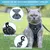 Harnais chat anti-éclatement avec laisse – Souple – Gris M