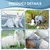 HausPets Harnais Lapin Ours, Laisse Réglable Respirante Bleu S
