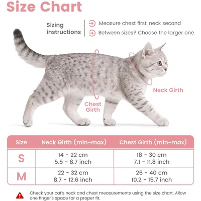 HausPets Harnais+Laisse chat S rose 145cm