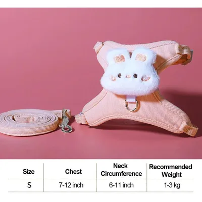 HausPets Harnais chat réfléchissant respirant + laisse