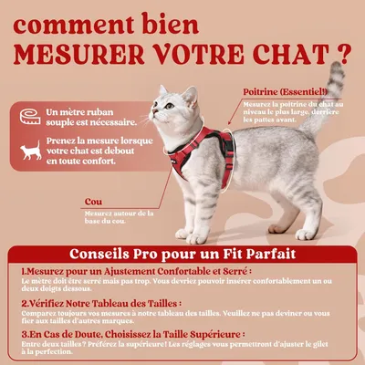 HausPets Verstellbares Geschirr für Katze und Kaninchen rot XS HausPets Verstellbares Geschirr für Katze und Kaninchen rot XS