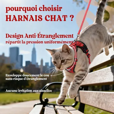 HausPets Verstellbares Geschirr für Katze und Kaninchen rot XS HausPets Verstellbares Geschirr für Katze und Kaninchen rot XS