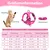 Harnais chat anti-éclatement avec laisse – Souple – Rose M