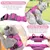 Harnais chat anti-éclatement avec laisse – Souple – Rose M
