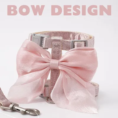 HausPets Harnais+Laisse petit animal gris/rose S