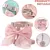 HausPets Harnais+Laisse petit animal gris/rose S