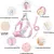 HausPets Laisse coton cerisier 1,5m fermoir or