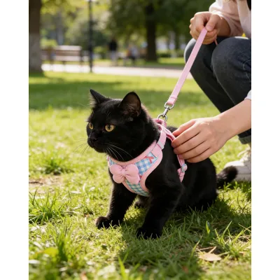 HausPets Laisse coton cerisier 1,5m fermoir or