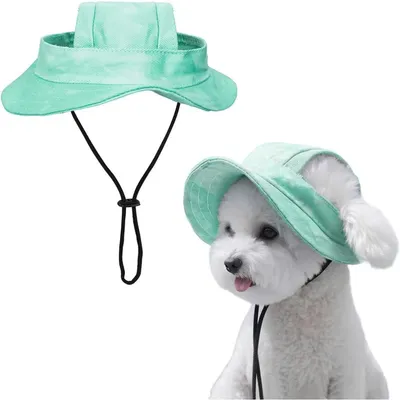HausPets Hund Sonnenhut - Samt, Verstellbar, Ohrenlöcher HausPets Hund Sonnenhut - Samt, Verstellbar, Ohrenlöcher