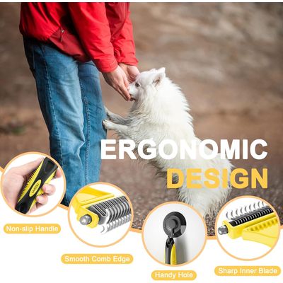 Brosse Chats, Poils Animaux,Toilettage Enlever 96% des les