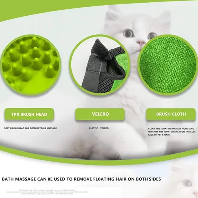 3pcs Cleaning Toilettage Supplies Comb Massage Gloves Accessories Brush Pet 3pcs Cleaning Toilettage Supplies Comb Massage Gloves Accessories Brush Pet