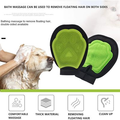 3pcs Cleaning Toilettage Supplies Comb Massage Gloves Accessories Brush Pet