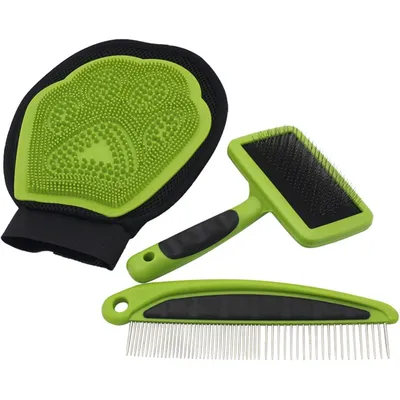 3pcs Cleaning Toilettage Supplies Comb Massage Gloves Accessories Brush Pet 3pcs Cleaning Toilettage Supplies Comb Massage Gloves Accessories Brush Pet