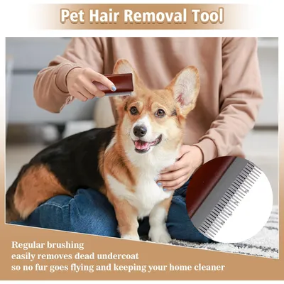 Brosse bois outil toilettage chiens, chats enlever la saleté lâche animaux Brosse bois outil toilettage chiens, chats enlever la saleté lâche animaux