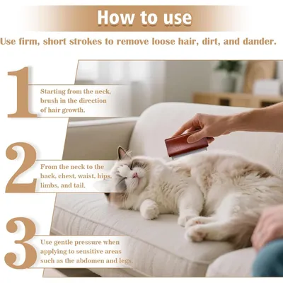 Brosse bois outil toilettage chiens, chats enlever la saleté lâche animaux Brosse bois outil toilettage chiens, chats enlever la saleté lâche animaux