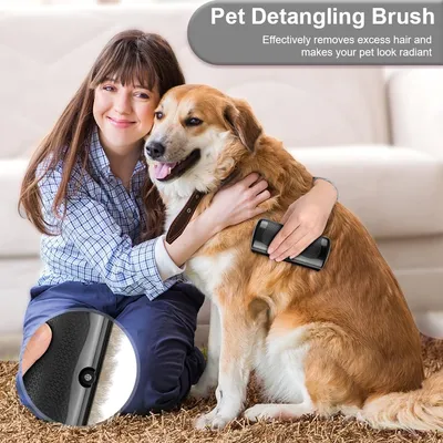 Brosse toilettage chien chat – Élimine nœuds et sous-poil Brosse toilettage chien chat – Élimine nœuds et sous-poil