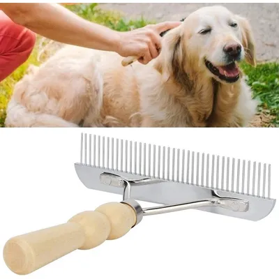 bois toilettage Épilation toilettage animal compagnie Peigne chien Poignée bois toilettage Épilation toilettage animal compagnie Peigne chien Poignée