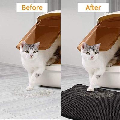 Tapis litière nid d’abeille 30x30 / 40x50 cm, anti-dérapant