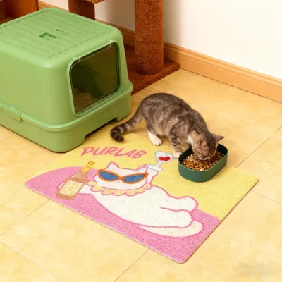 Tapis anti-dérapant pour bac litière - Réutilisable, toutes races Tapis anti-dérapant pour bac litière - Réutilisable, toutes races